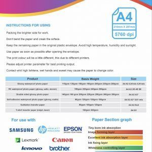 Papel Adhesivo Transparente Waterproof A4 X 20 Hojas - Imagen 7