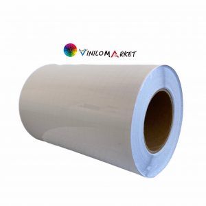Papel Adhesivo Laminación En Frío Brillante Para Vinilo 21 Cm De Ancho x 50 Mts