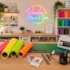 Vinilo Adhesivo Decorativo De Corte Fluor 61 Cms X Mts