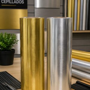 Vinilos Adhesivos Decorativos De Corte Cepillado 61 Cm x Metros