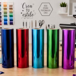 Vinilo Adhesivo Decorativo De Corte Metalico 61 Cms X Mts