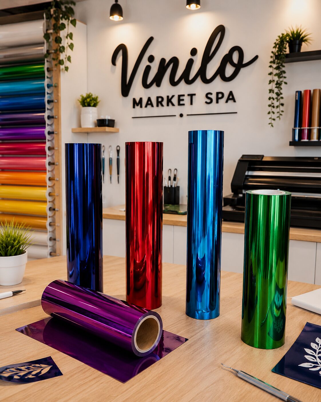 Vinilo Adhesivo Decorativo De Corte Metalico 61 Cms X Mts