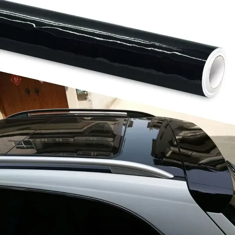 Vinilo Panoramico Vehicular Negro Brillante 1.35 Mts X Mts - Imagen 2