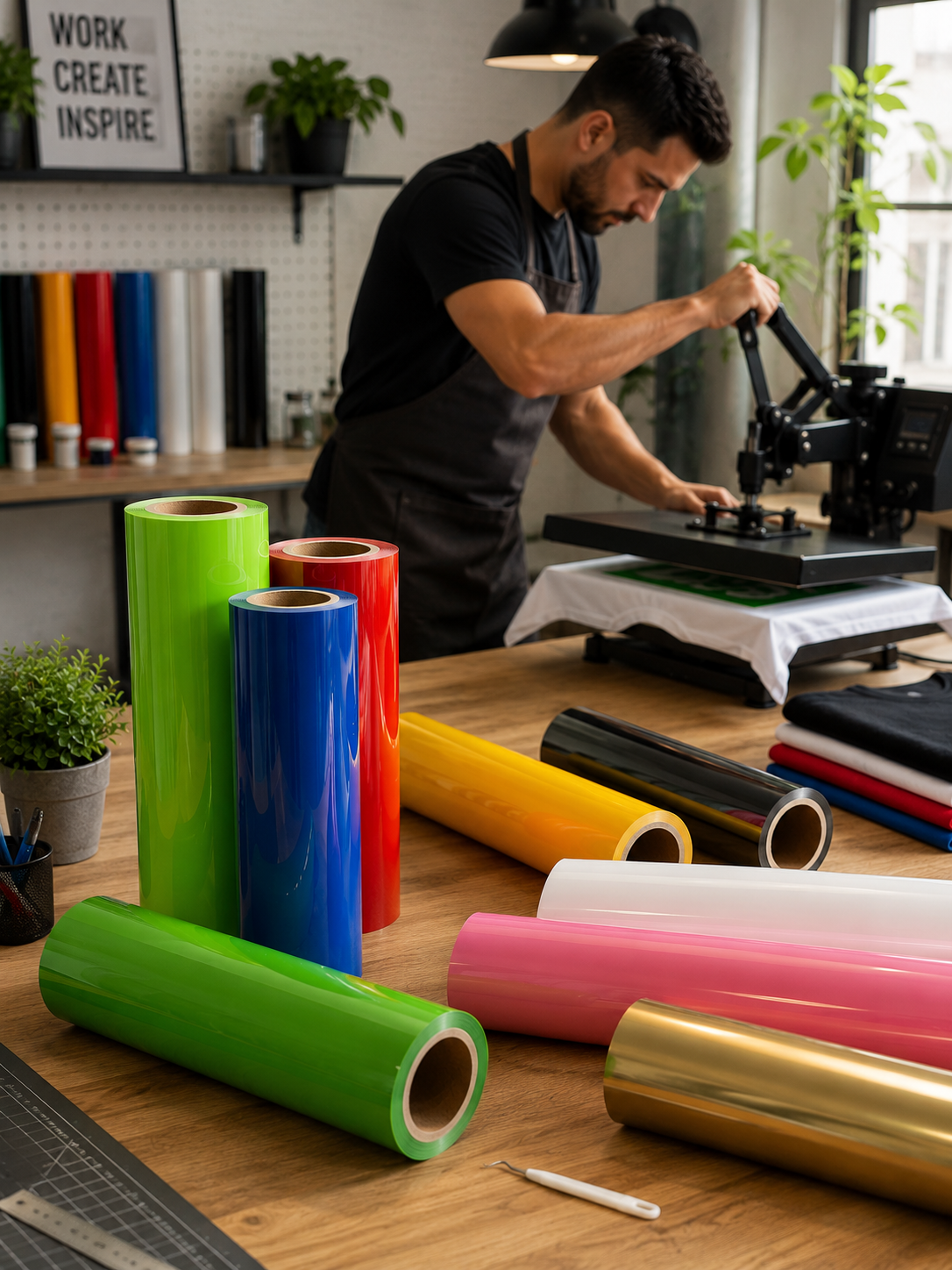 Vinilos Textil Pu Termotransferible 50 Cm X Mts